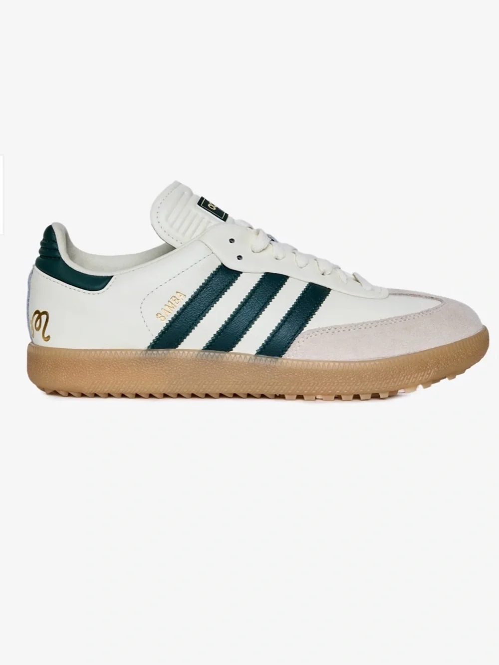 Adidas x Malbon Samba Golf Shoes White Green Gum Men’s 9.5 Worn Once
